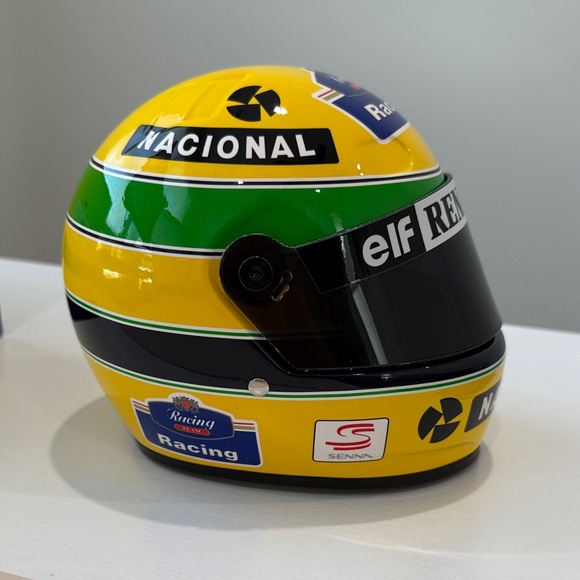 1994 Aryton Senna 1:2 mini helmet Williams Renault Formula 1 F1 - Picture 3 of 6